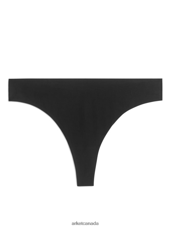 ARKET Clothing 4L826J543 Black Seamless Thongs Women