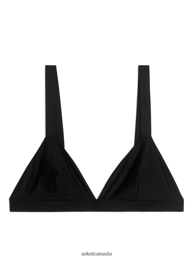 ARKET Clothing 4L826J544 Black Soft Triangle Bra Women