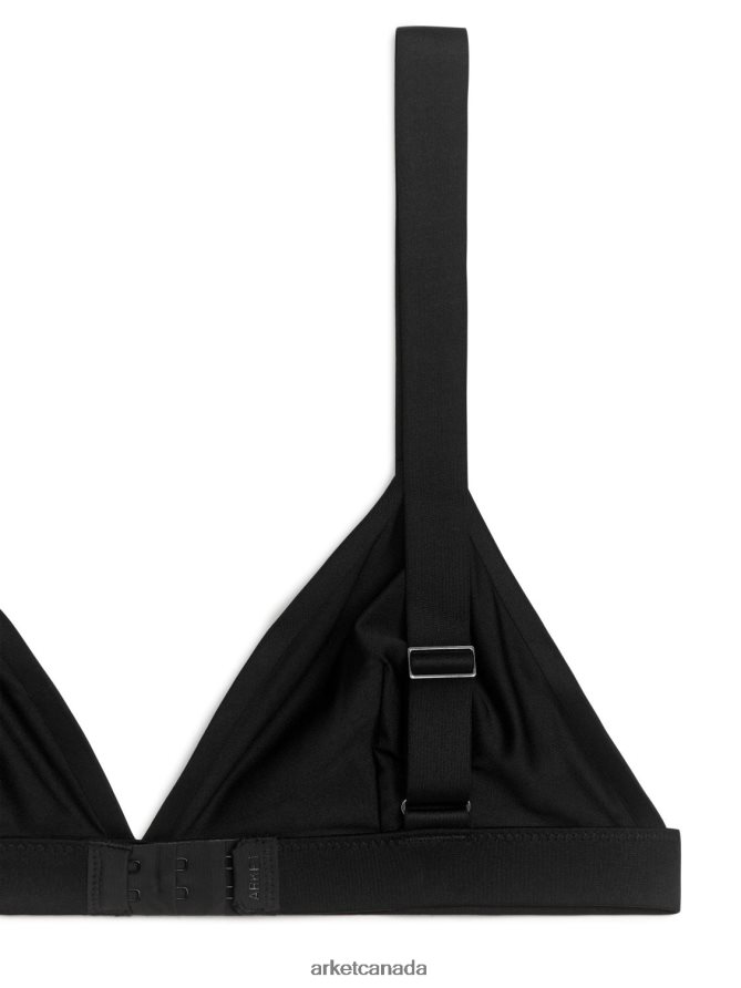 ARKET Clothing 4L826J544 Black Soft Triangle Bra Women