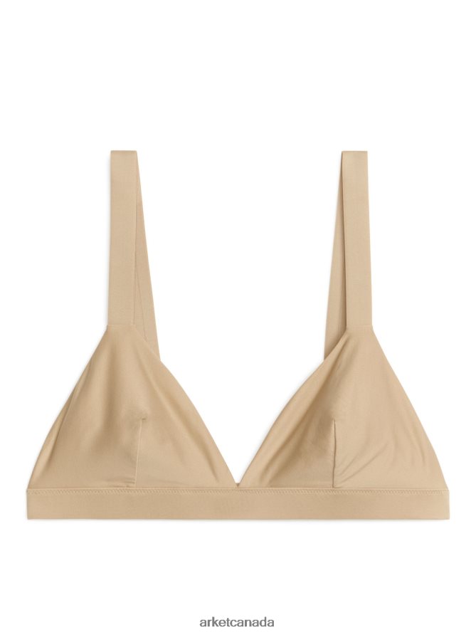 ARKET Clothing 4L826J545 Beige Soft Triangle Bra Women