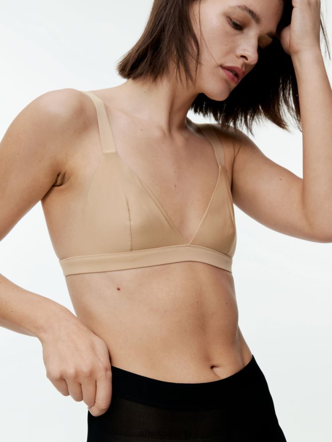 ARKET Clothing 4L826J545 Beige Soft Triangle Bra Women