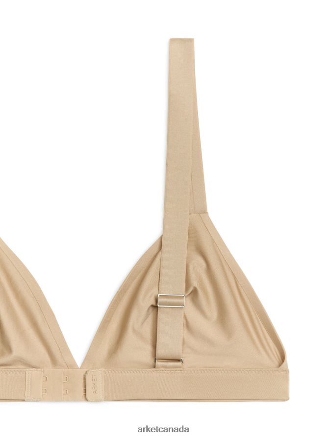 ARKET Clothing 4L826J545 Beige Soft Triangle Bra Women