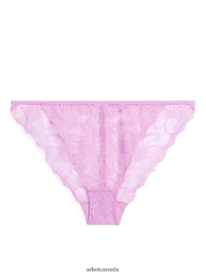 ARKET Clothing 4L826J550 Pink Lace Tanga Women