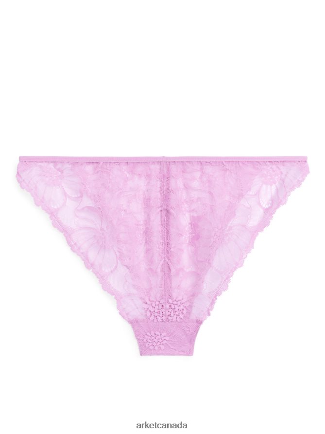 ARKET Clothing 4L826J550 Pink Lace Tanga Women