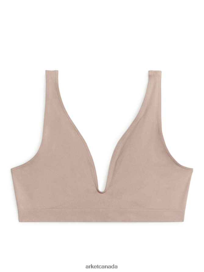 ARKET Clothing 4L826J559 Beige Seamless Soft Bra Women