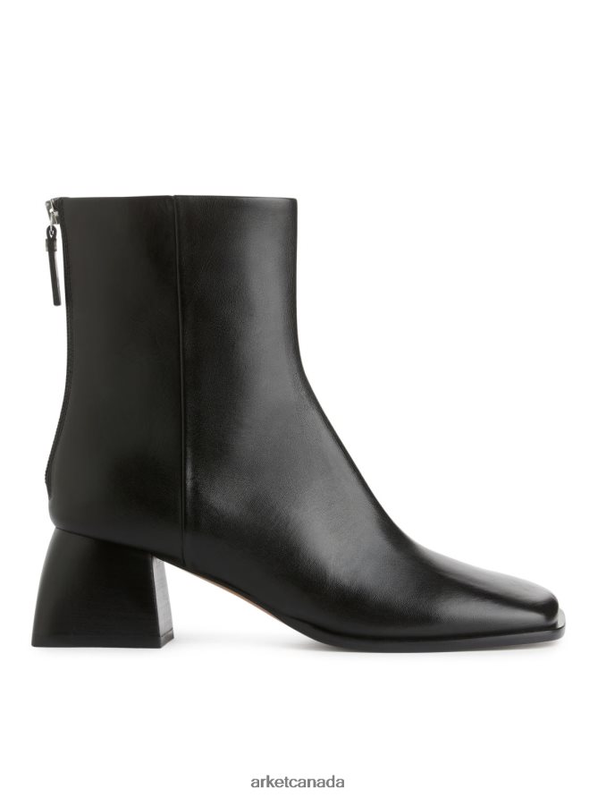 ARKET Footwear 4L826J700 Black Leather Ankle Boots Women