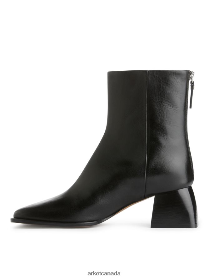 ARKET Footwear 4L826J700 Black Leather Ankle Boots Women