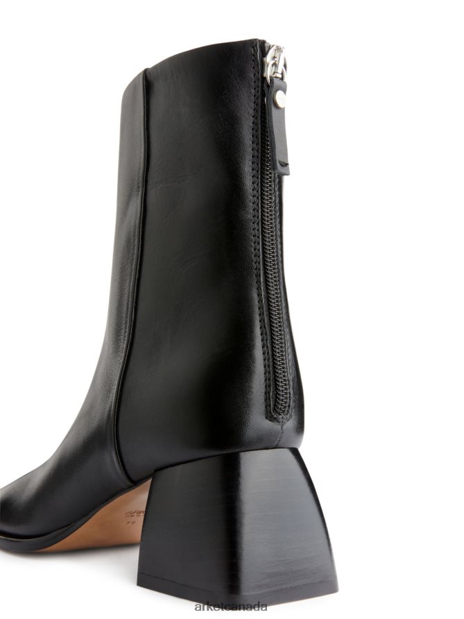 ARKET Footwear 4L826J700 Black Leather Ankle Boots Women