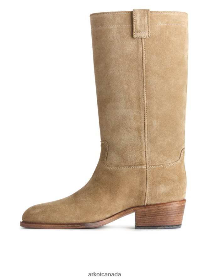 ARKET Footwear 4L826J725 Beige Suede Boots Women