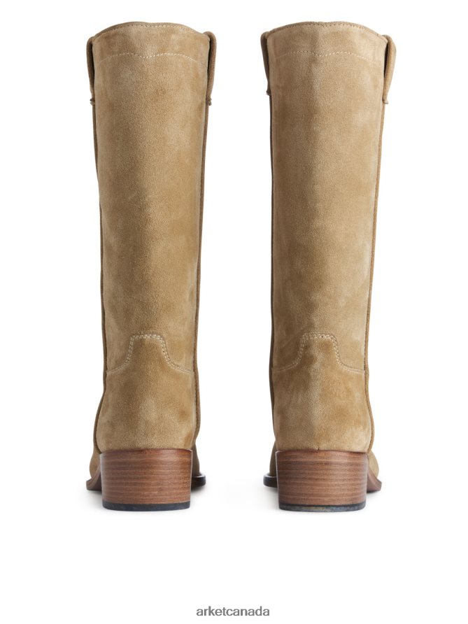 ARKET Footwear 4L826J725 Beige Suede Boots Women