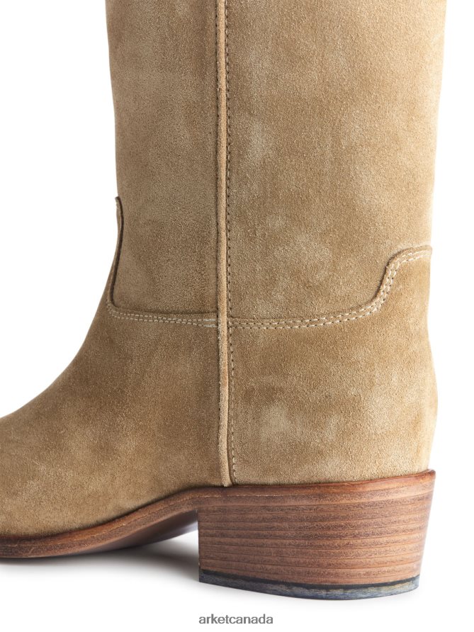 ARKET Footwear 4L826J725 Beige Suede Boots Women