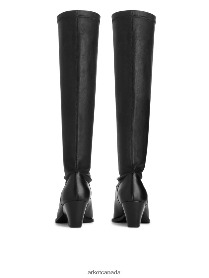 ARKET Footwear 4L826J731 Black Stretch Leather Boots Women