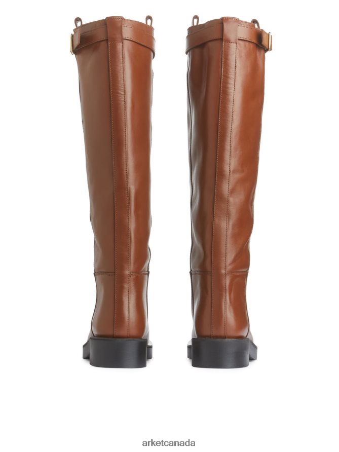 ARKET Footwear 4L826J733 Brown Leather Riding Boots Women