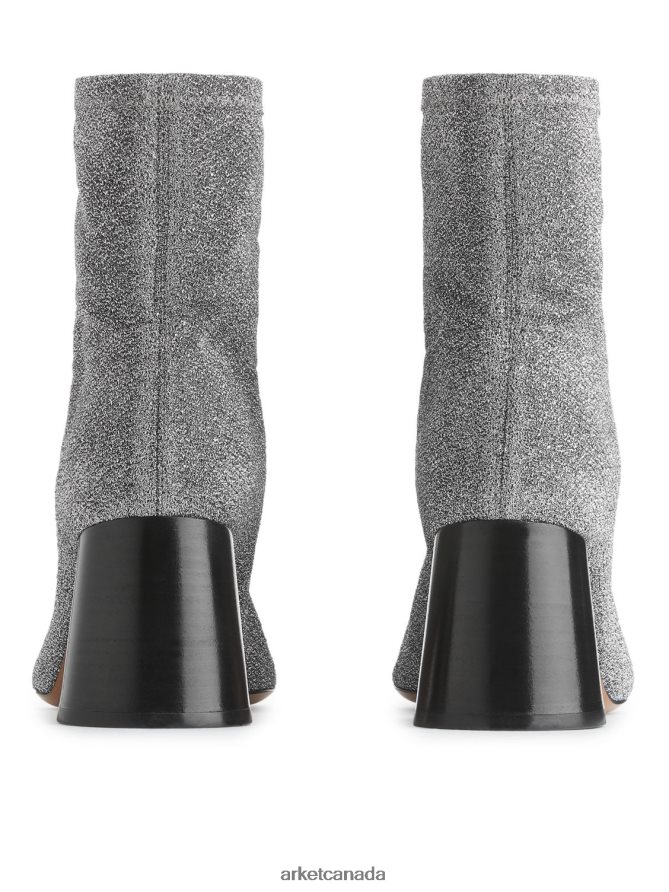 ARKET Footwear 4L826J736 Silver Heeled Stretch Boots Women