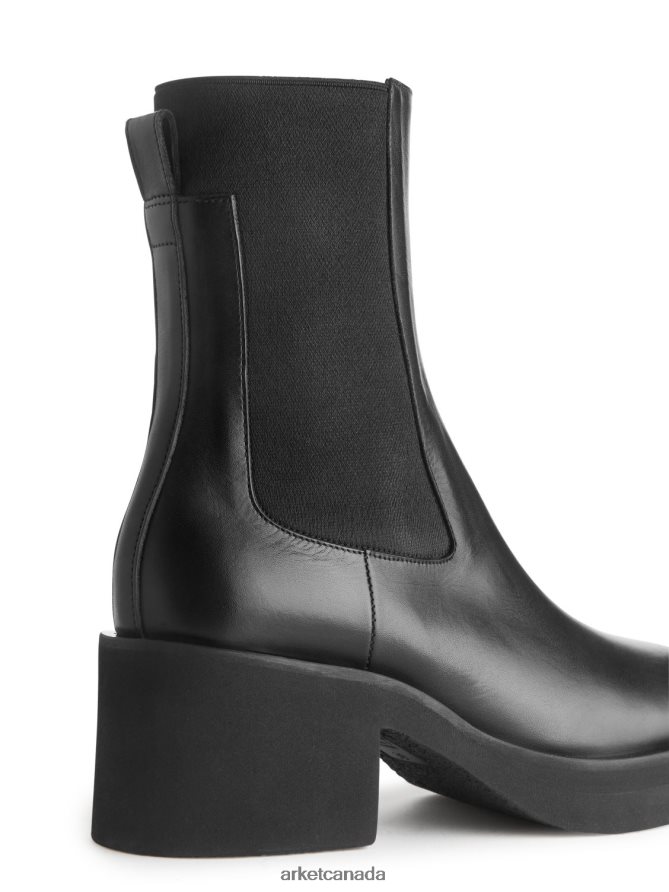 ARKET Footwear 4L826J737 Black Heeled Chelsea Boots Women