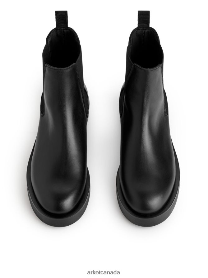 ARKET Footwear 4L826J739 Black Leather Chelsea Boots Women