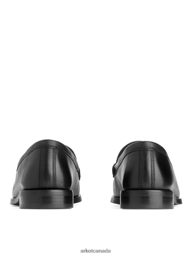 ARKET Footwear 4L826J686 Black Leather Loafers Women