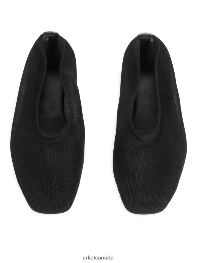 ARKET Footwear 4L826J717 Black Mesh Ballerinas Women