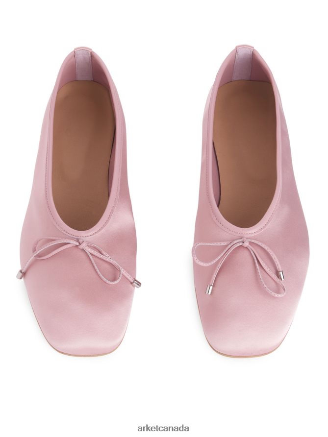 ARKET Footwear 4L826J718 Pink Satin Ballerinas Women