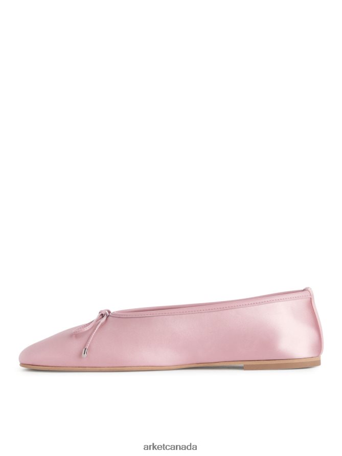ARKET Footwear 4L826J718 Pink Satin Ballerinas Women