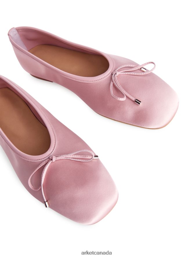 ARKET Footwear 4L826J718 Pink Satin Ballerinas Women