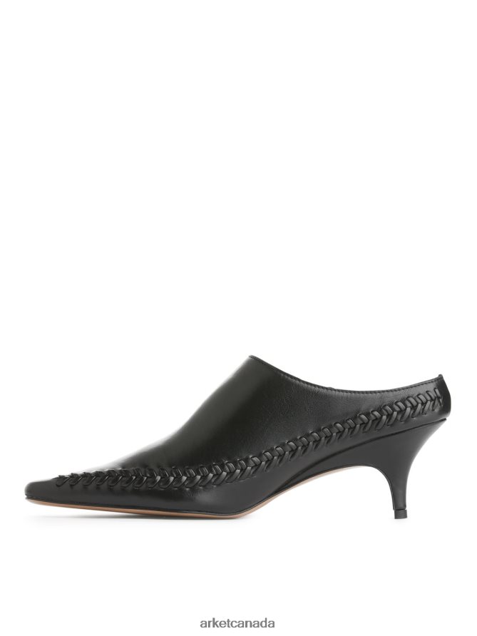 ARKET Footwear 4L826J687 Black Kitten Heel Mules Women