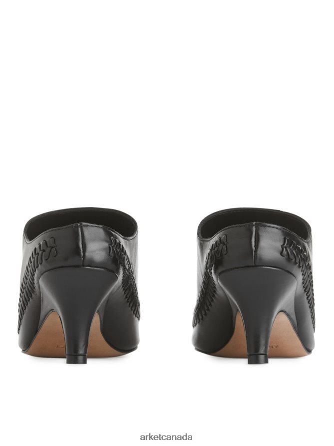 ARKET Footwear 4L826J687 Black Kitten Heel Mules Women