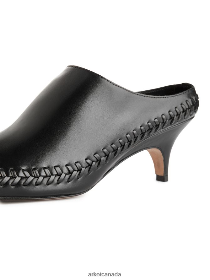 ARKET Footwear 4L826J687 Black Kitten Heel Mules Women