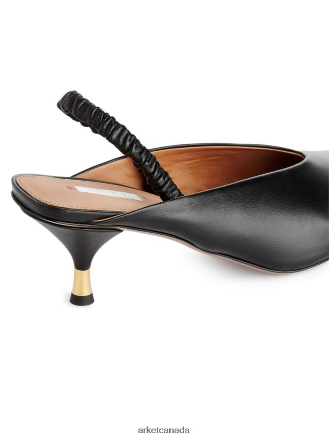 ARKET Footwear 4L826J698 Black Slingback Leather Pumps Women