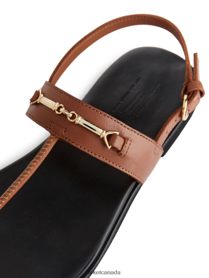 ARKET Footwear 4L826J706 Brown Leather Thong Sandals Women