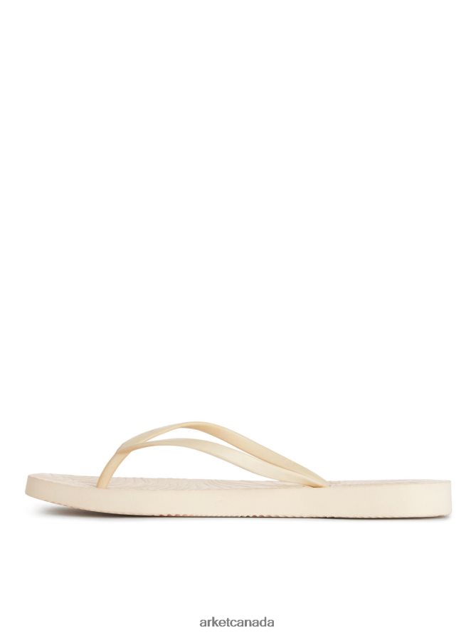 ARKET Footwear 4L826J708 Eggnog Sleepers Tapered Flip Flops Women