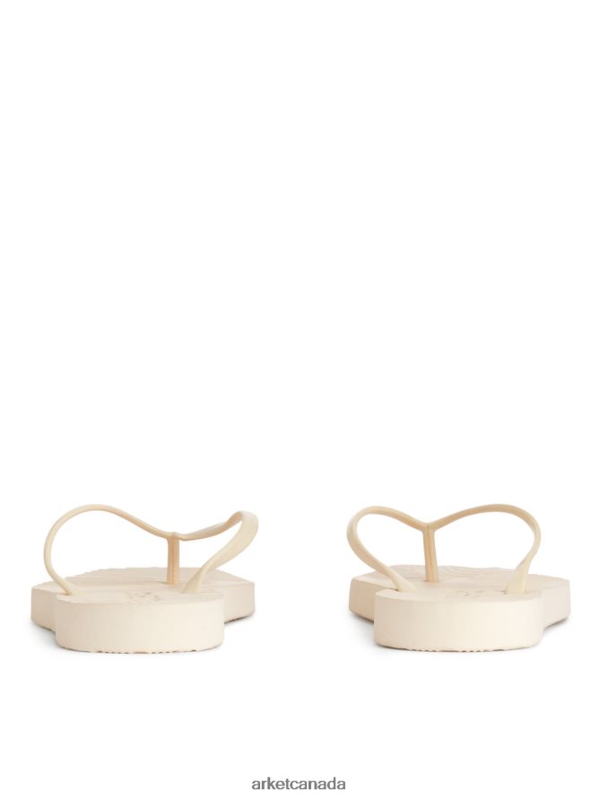 ARKET Footwear 4L826J708 Eggnog Sleepers Tapered Flip Flops Women