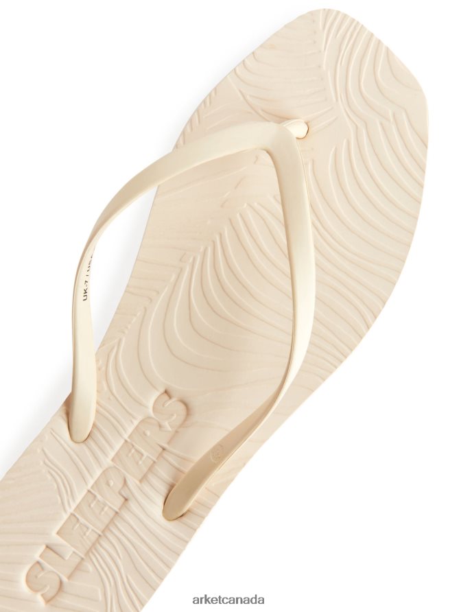 ARKET Footwear 4L826J708 Eggnog Sleepers Tapered Flip Flops Women