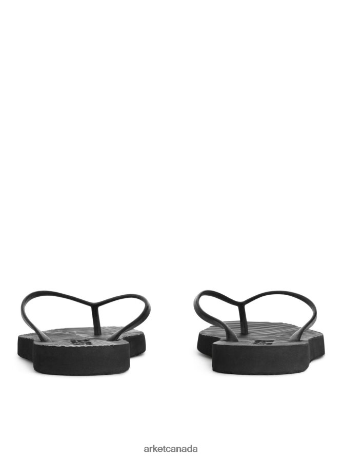 ARKET Footwear 4L826J709 Black Sleepers Tapered Flip Flops Women