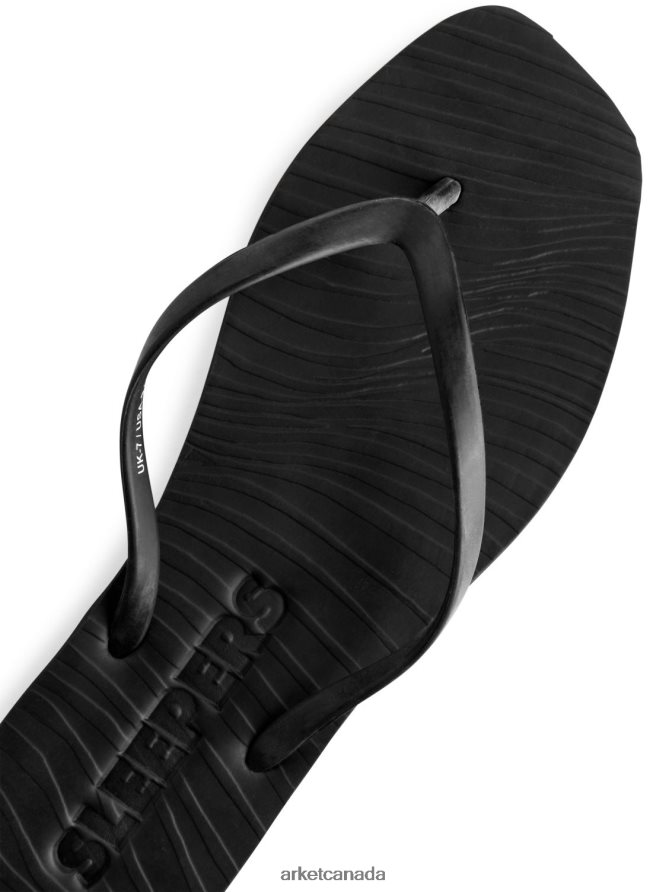 ARKET Footwear 4L826J709 Black Sleepers Tapered Flip Flops Women