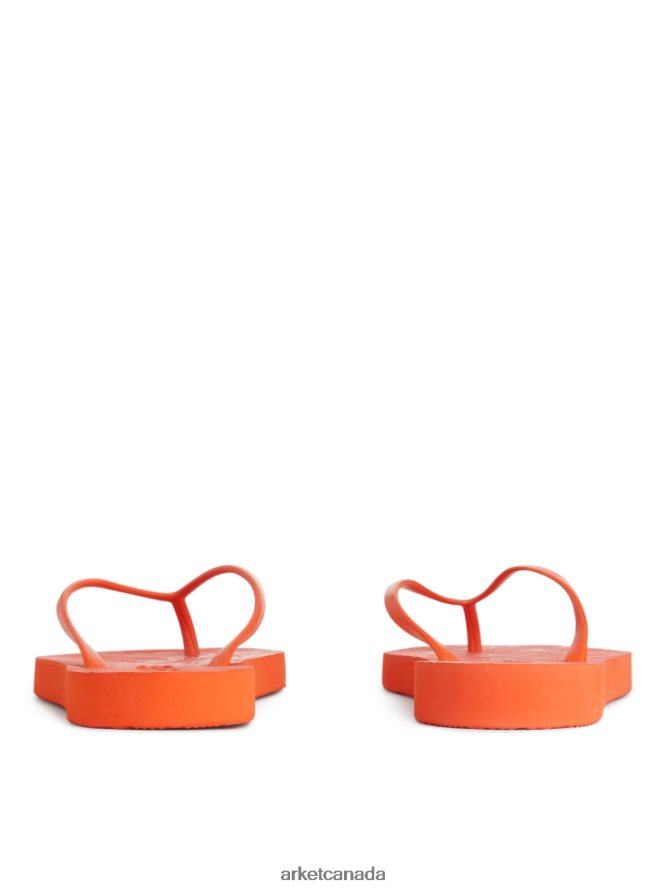 ARKET Footwear 4L826J710 Orange Sleepers Tapered Flip Flops Women